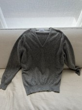 Johnston’s Of Elgin Men’s V Neck Cashmere Jumper XXL Size 50