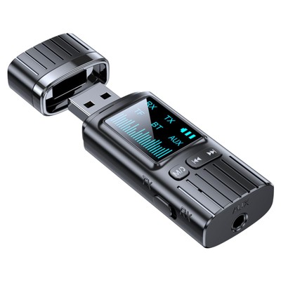 USB Bluetooth 5.4 Transmitter Receiver, 2 in 1 Mini Wireless Audio Adapter, 3...