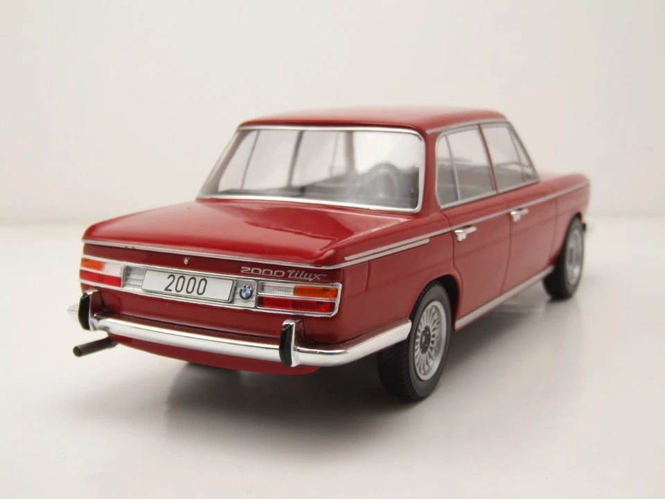 BMW 2000 Tipo 121 1966 Rosso Scuro Modellino Auto 1:18 MCG - Immagine 2 di 4