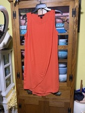 Kenneth Cole orange sleeveless lightweight dress