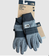 The North Face Mens Grey/Black Gordon Etip Gloves XL