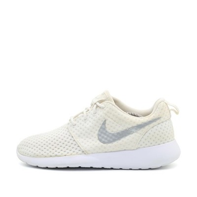 Nike Damen Roshe One Schuhe Weiß Mesh Niedrig Atmungsaktiv Sneaker EU 39