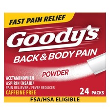 Goody's Back and Body Pain Relief Powder, 24 ct 24 Count Pack of 1 , White