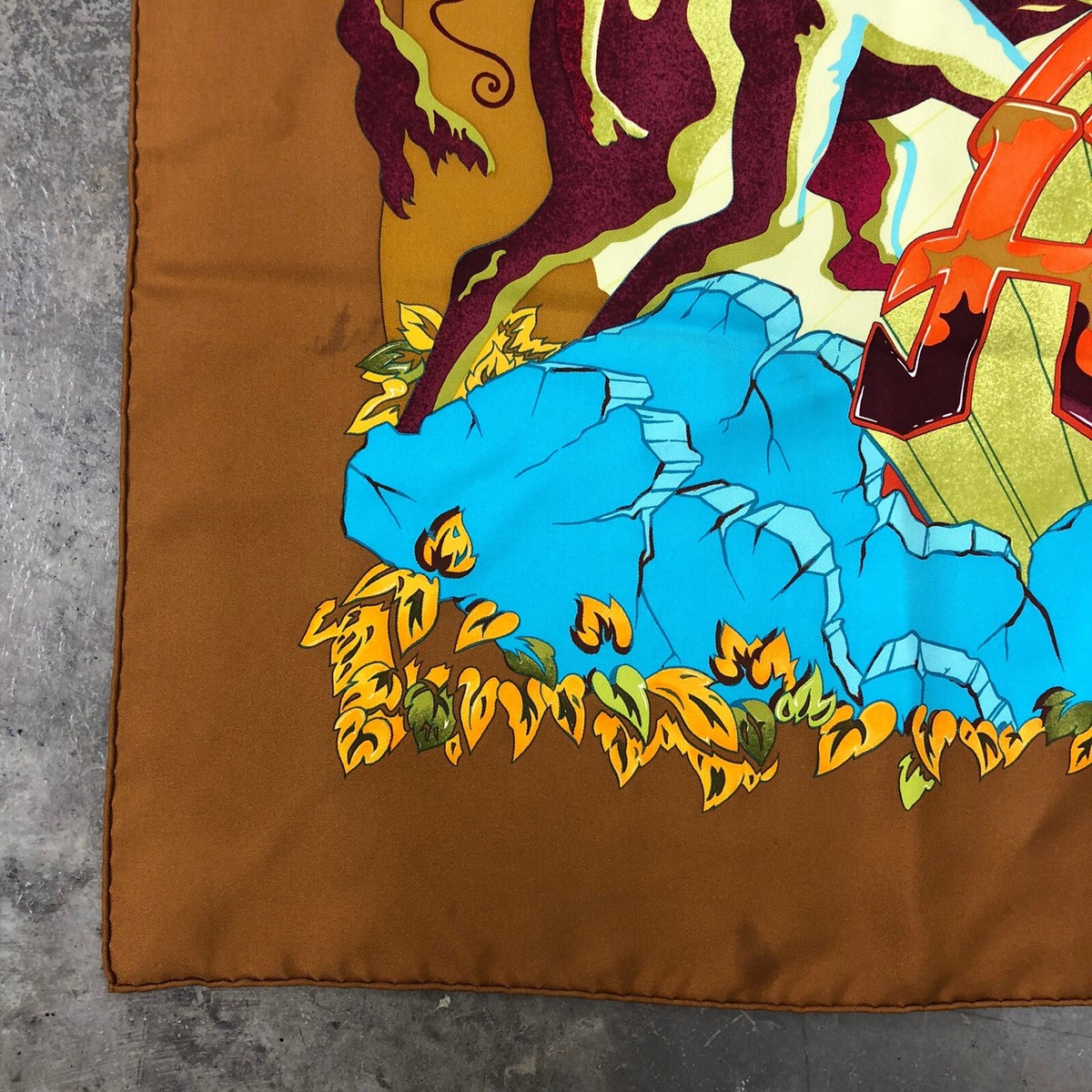 HERMES THE ALFEE AUBE Silk Scarf 25th Anniversary Limited