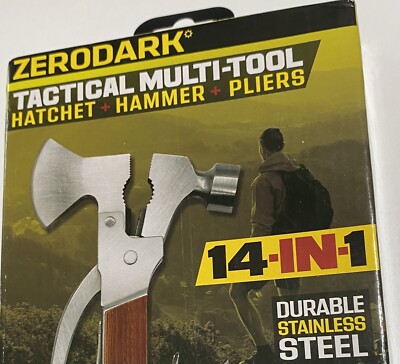 Zerodark Tactical Multi Tool 14 In 1 Outdoor Hammer Pliers Wire
