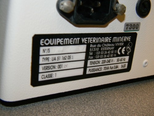 Minerve Type UA 51-162-05 Ventilator (UNITE D'ASPIRATION) Suction Unit 117 VAC - Picture 12 of 12