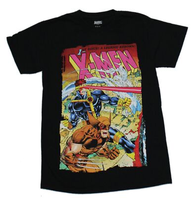 X-Men New Adult T-Shirt - Cyclops and Wolverine Jim Lee 1 Cover