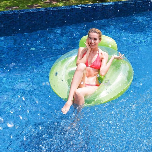 Pool Lounge Sofa Green Ø 118 Poolsessel Schwimmsitz Wassersessel Getränkehalter - Bild 4 von 6