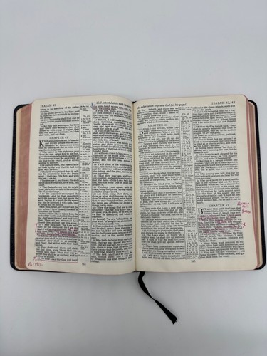 Set of 2 Holy Bibles Old New Testaments Levant Morocco Oxford Cambridge Vintage - Picture 11 of 13