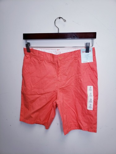 NWT Boy’s Cat & Jack Orange Flat Front Shorts Size XL 14