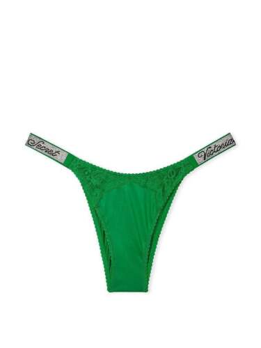 Victoria's Secret LOGO Rhinestone Shine Strap Brazilian Panty XS S M L XL - Picture 93 of 167