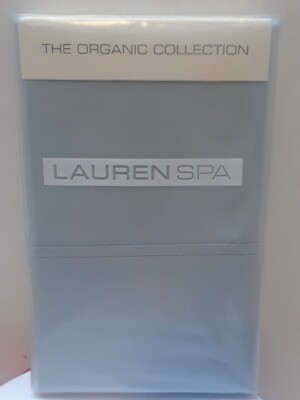 Ralph Lauren SPA The ORGAIC Collection 2 Standard Pillow Case new placid  sky