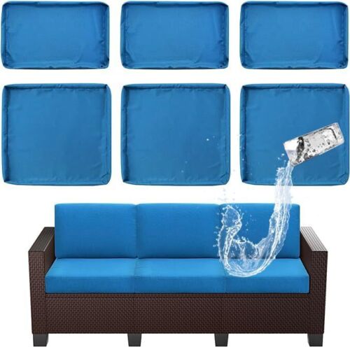 6 Pcs Outdoor Cushion Slipcovers Outdoor Patio Cushions Covers Replacement Water