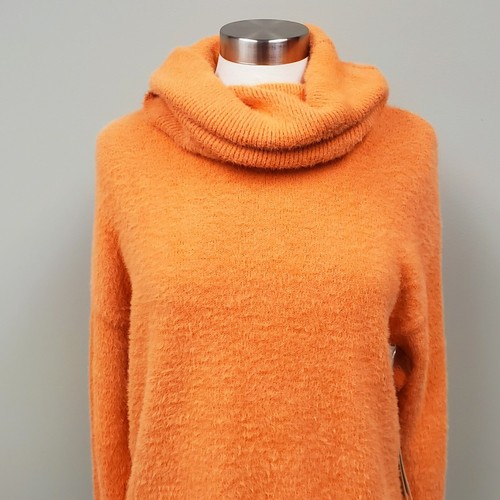 Tularosa Webster Strickpullover mit Schildkrötenhals Gr. XS Neu mit Etikett orange - Bild 7 von 12