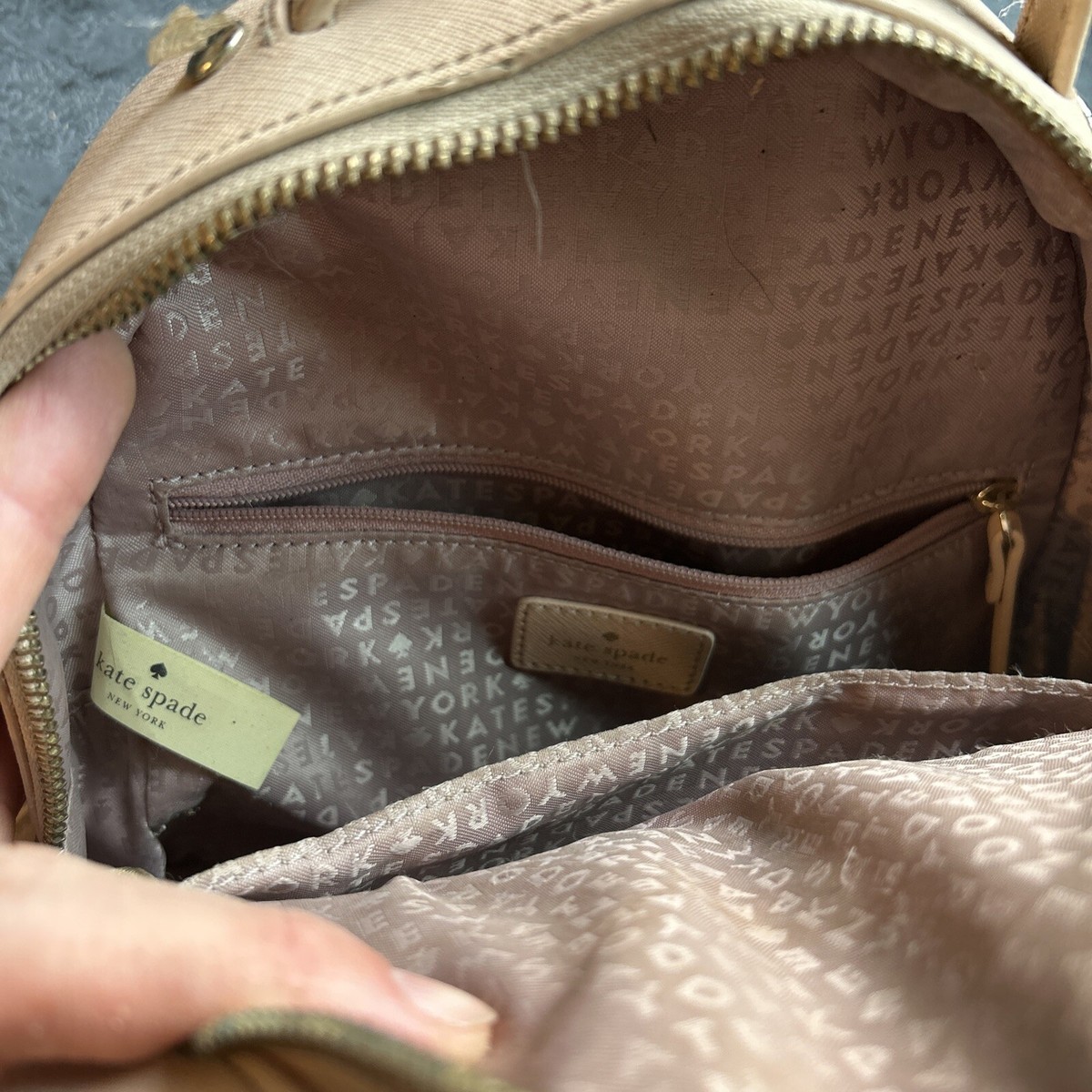 Kate Spade Hot Sauce and Cactus Tan Backpack 8338 KATE SPADE New Horizons Cactus Tomi Backpack | main image 2