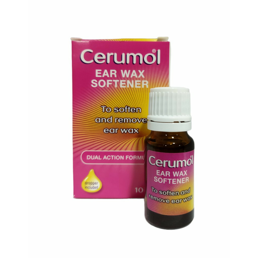 4 x 10ml CERUMOL Ear Wax Softener Soften & Remove Ear Wax EXPRESS FREE