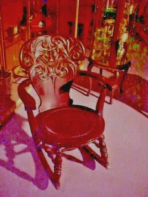 Antique rocking chair with carved face sale
