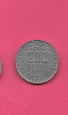 COLOMBIA KM287 2011 VF-VERY FINE-NICE LARGE used 200 PEOS COIN