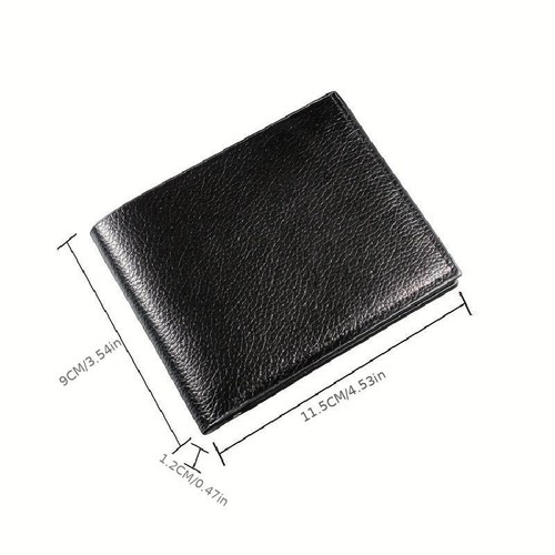 Geniune Leather Black Bifold Mens Wallets eBay