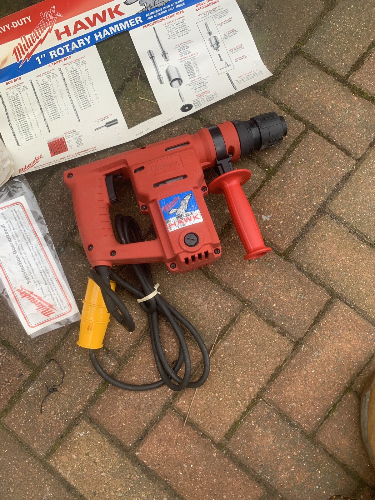 Milwaukee Hawk 110v Corded 1” Rotary Hammer Drill Breaker In Derby