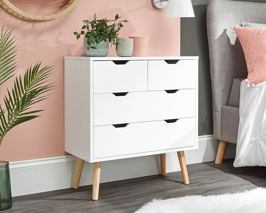 New Boxed White Nyborg 2 plus 2 Chest, LOCAL DELIVERY ONLY