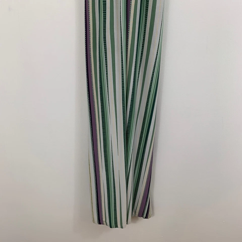 Maxi Vestido To the Max Talla Mediana Rayas Punto Elástico Lazo Espalda Correa Espagueti Foto 3 de 4