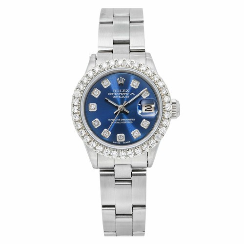 Rolex Datejust 26mm 6916 Satin Blue Dial Steel Oyster Bracelet - 第 3/6 張圖片