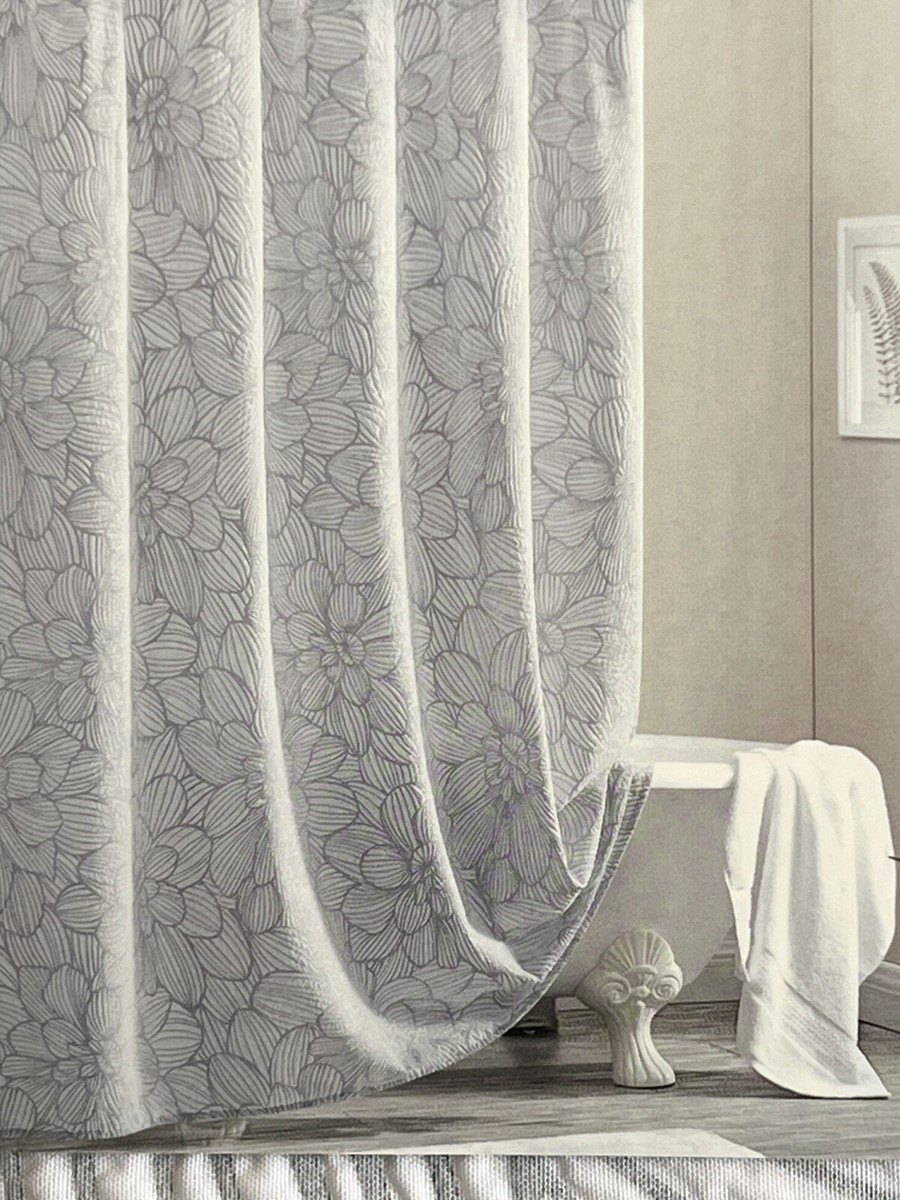 dkny white textured curtains