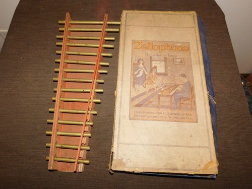 INSTRUMENTO MUSICAL ANTIGUO DE COLECCIÓN XILÓFONO ZELÓFONO en CAJA - Imagen 1 de 12