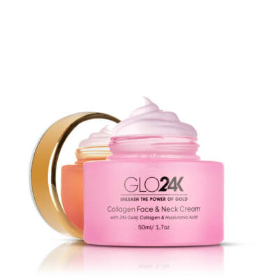 Collagen Face & Neck Cream with 24k Gold, Collagen & Hyaluronic Acid