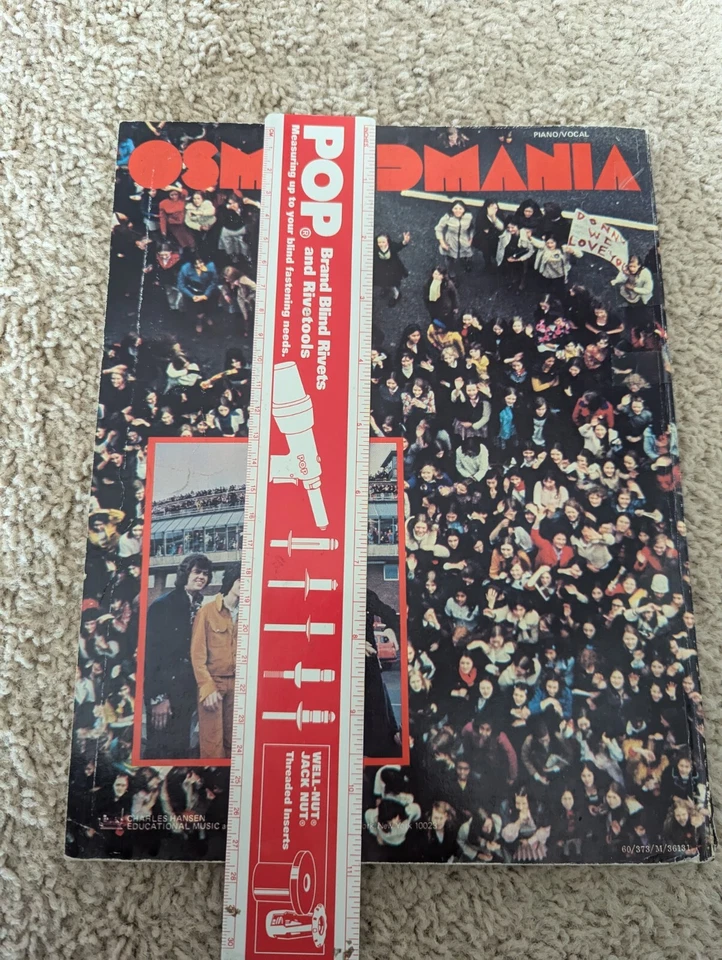 Rare Songbook/Piano Vocal 1972 73 Osmondmania Donny Osmond Good Condition 70s - Image 3 of 4