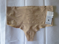 CHANTELLE 10U9 SMOOTH COMFORT HIGH WAIST THONG PANTY SHAPEW, XL, CLAY, NWT 48