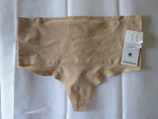 CHANTELLE #10U9 SMOOTH COMFORT HIGH WAIST THONG PANTY SHAPEW, XL, CLAY, NWT $48