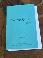 TIFFANY CO. LOVE FOR HIM Eau de Toilette SAMPLES cologne vial