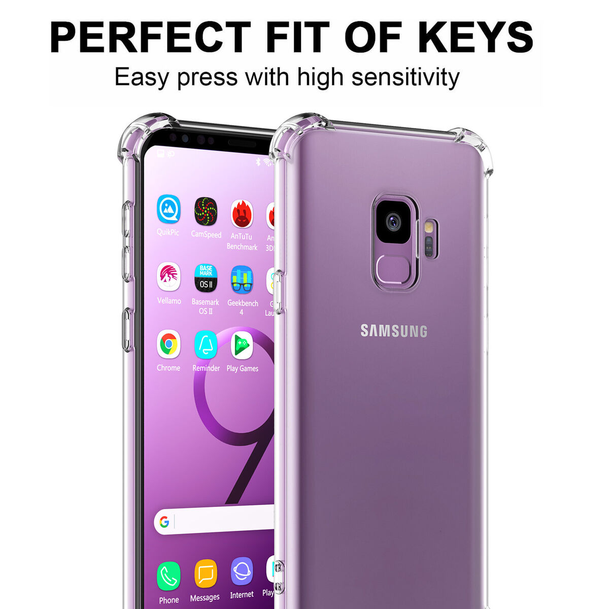 For Samsung Galaxy S9 / S9 Plus Clear Case Bumper TPU Cover For Samsung Galaxy S9 / S9 Plus Clear Case Bumper TPU Cover