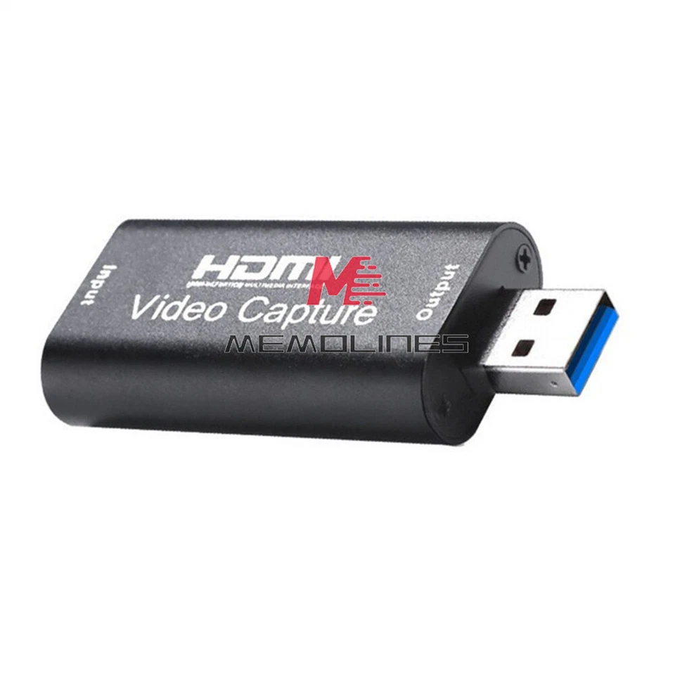 Tarjeta de captura de video HDMI USB 3.0 1080p grabadora HD para transmisión/juego de video en vivo Foto 3 de 4