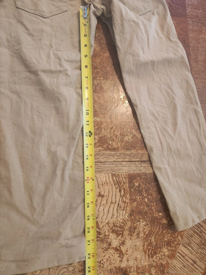 Jeans masculino Levis 514 tamanho 10 Reg 25 x 22 cor bronzeada cropped #S134 * - Imagem 4 de 4