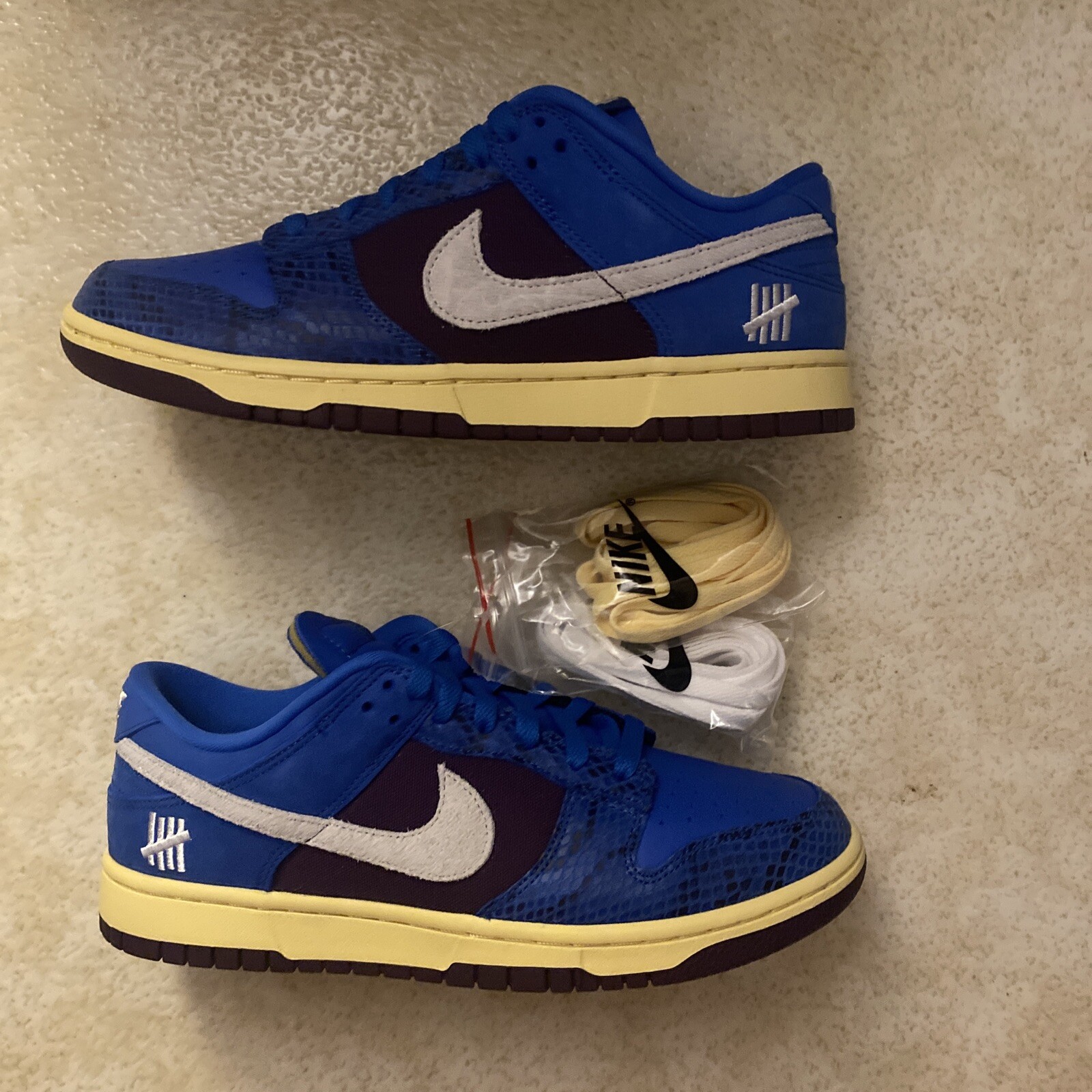 Size 9 - Nike Dunk Low SP x Undefeated Dunk Vs AF1