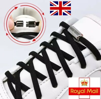 UK   No Tie / Lazy / So Easy Fashion Shoe Laces Adult Kid Elastic Shoe Laces