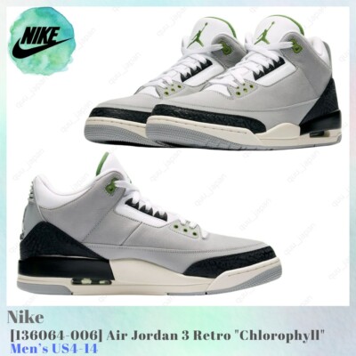 Size 9 - Air Jordan 3 Retro Chlorophyll for sale online | eBay