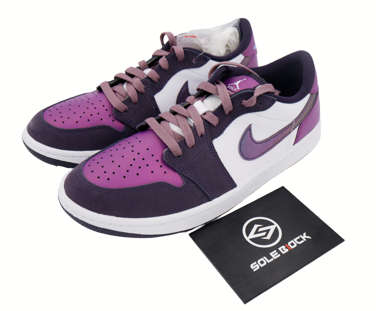 Nike Air Jordan 1 Low Golf NRG Purple Smoke Retro Sneakers Nike Air Jordan 1 Low Golf NRG Purple Smoke Retro Sneakers