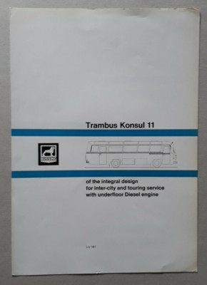 Bussing Trambus Konsul 11 Coach Brochure 1967