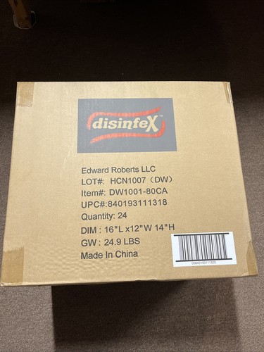 DISINFEX Multi-Purpose Wipes 80 count Canister NEW Lot of 24 -OVER 1900 WIPES - Picture 3 of 3