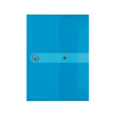Herlitz PP Dokumententasche für Größe A5, BLAU TRANSPARENT