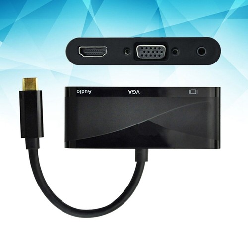 USB 3.1 C bis 4kx2k VGA-Adapter-Konverterkabel 3 in 1 USB C bis 4k VGA mit - Afbeelding 8 van 11