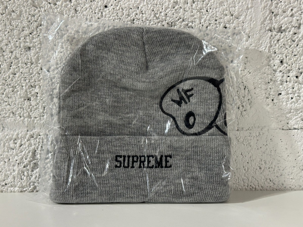 NEW Supreme MF Doom Beanie Grey FW23BN74 One Size | eBay