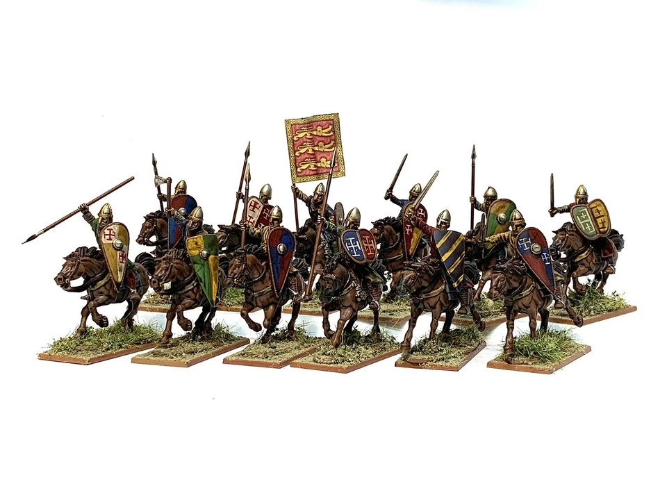 NORMAN LIGHT CAVALRY 12 28mm painted historical DARK AGE SAGA MADE TO ORDER - Image 2 of 4