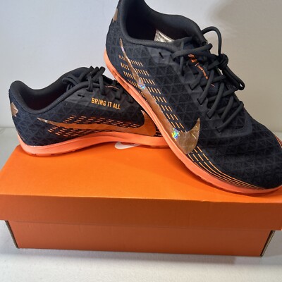 Nike Zoom Rival XC Waffle Track Shoe AJ0851 Black Orange Volt Spike Mens Sz 9.5