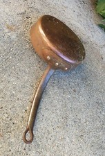 ANCIENNE CASSEROLE COCOTTE CUIVRE ESTAMPILLE  • H •  1.5Kg 