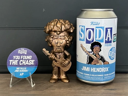 Funko Soda Artist Proof Funkon 2022 Metallic Chase Jimi Hendrix AP US Version